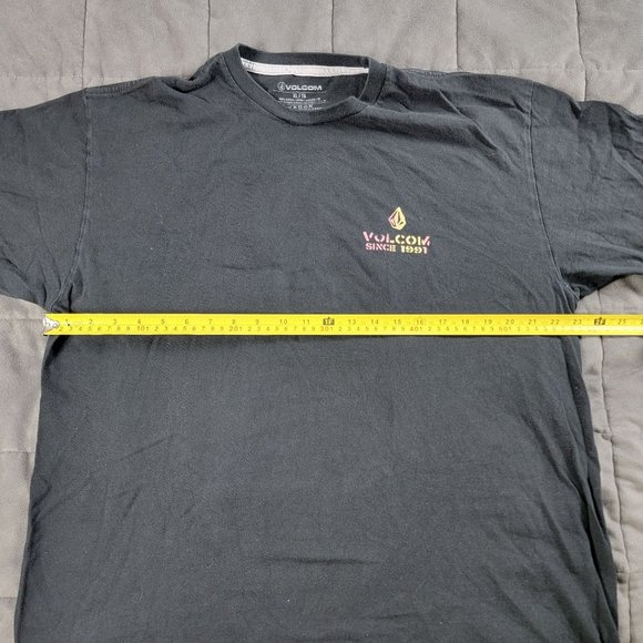 Volcom Peace Is Progress Mens XL Black Short Sleeve Tshirt Casual Outdoors Comfo - Picture 5 of 8